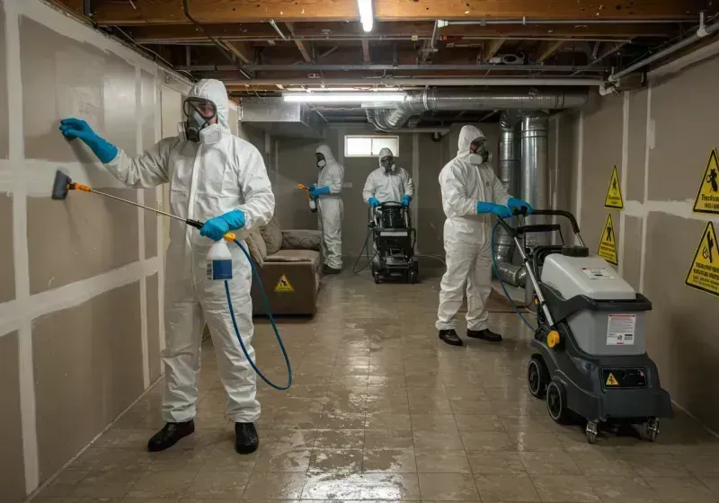 Basement Moisture Removal and Structural Drying process in Atchison County, MO